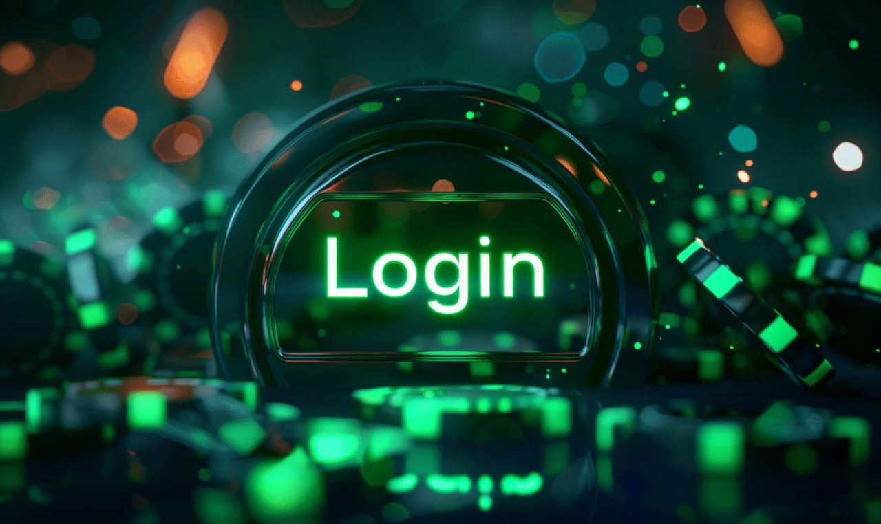 Login screen on mobile for easy jackpot participation